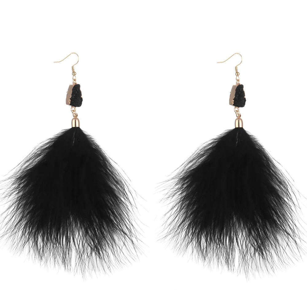 10 Pairs Lot Feather Earrings Gold Plated Wholesale Women Fashion Jewelry