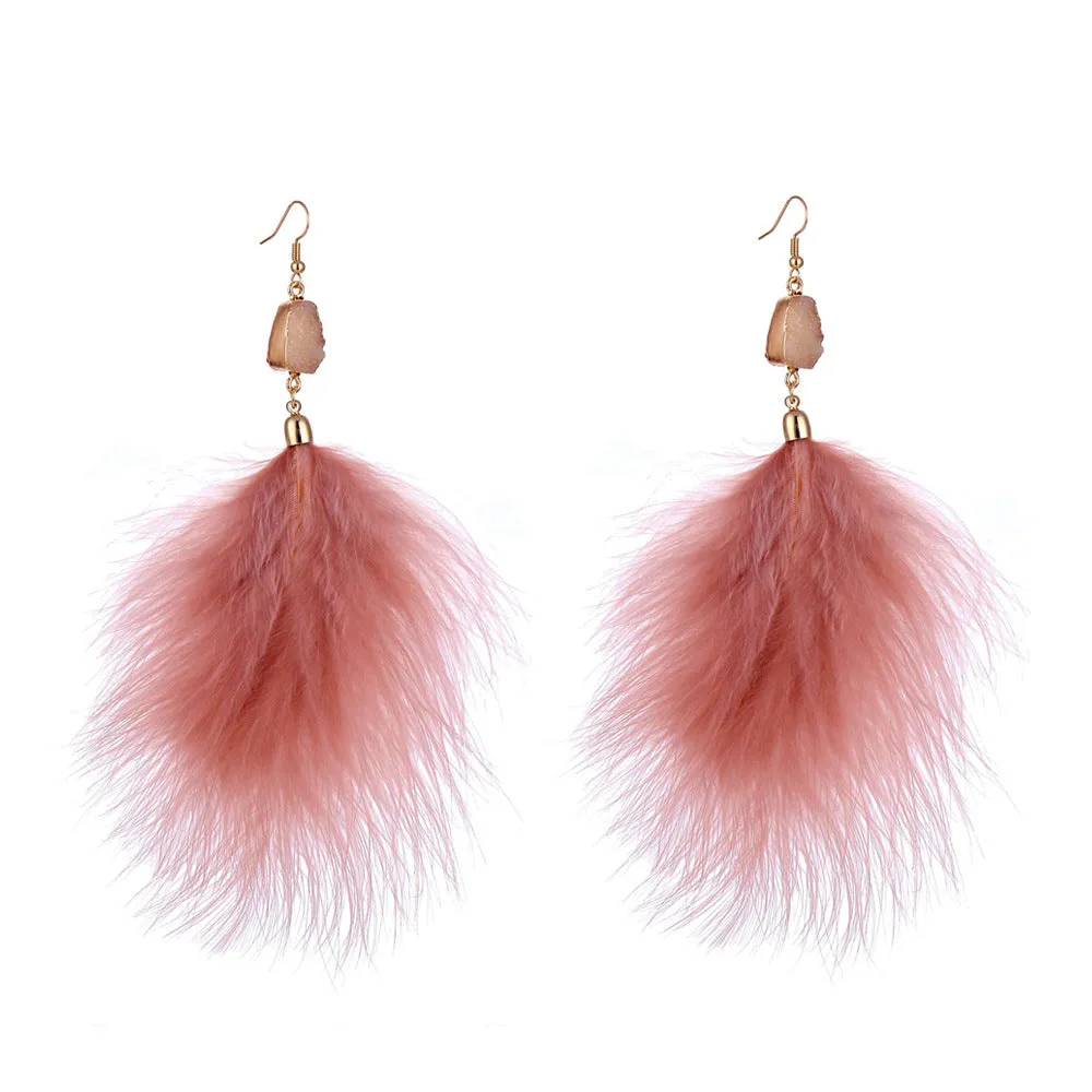 10 Pairs Lot Feather Earrings Gold Plated Wholesale Women Fashion Jewelry