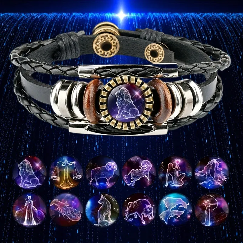 12 Constellation Bracelets for Men's Jewelry