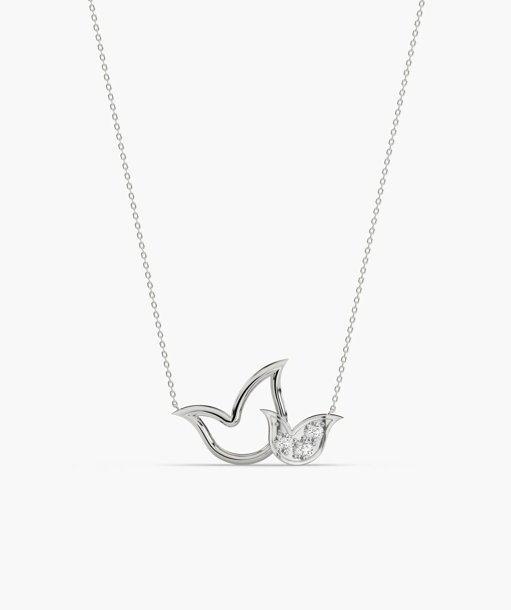 14K Gold Bird Necklace