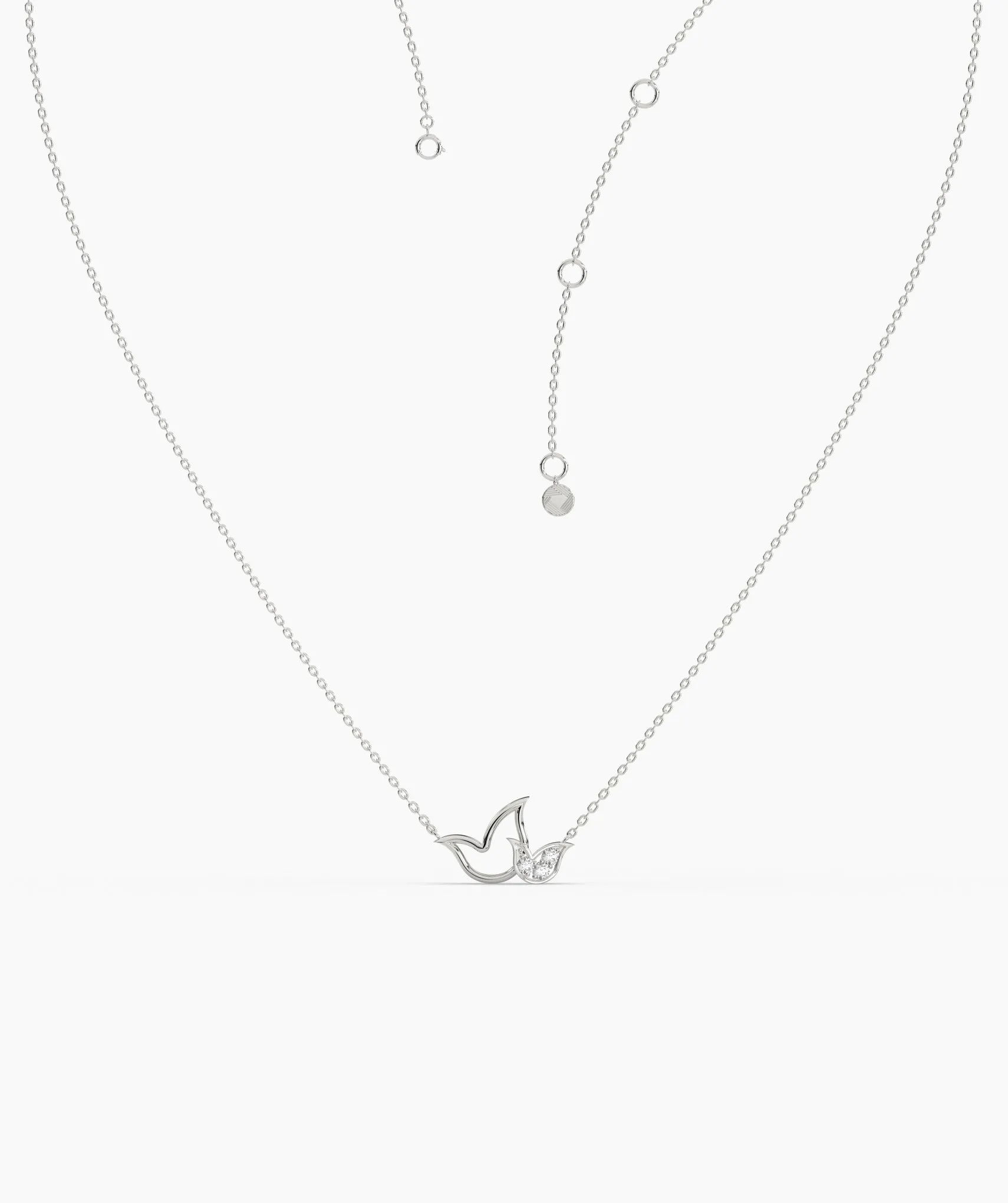 14K Gold Bird Necklace