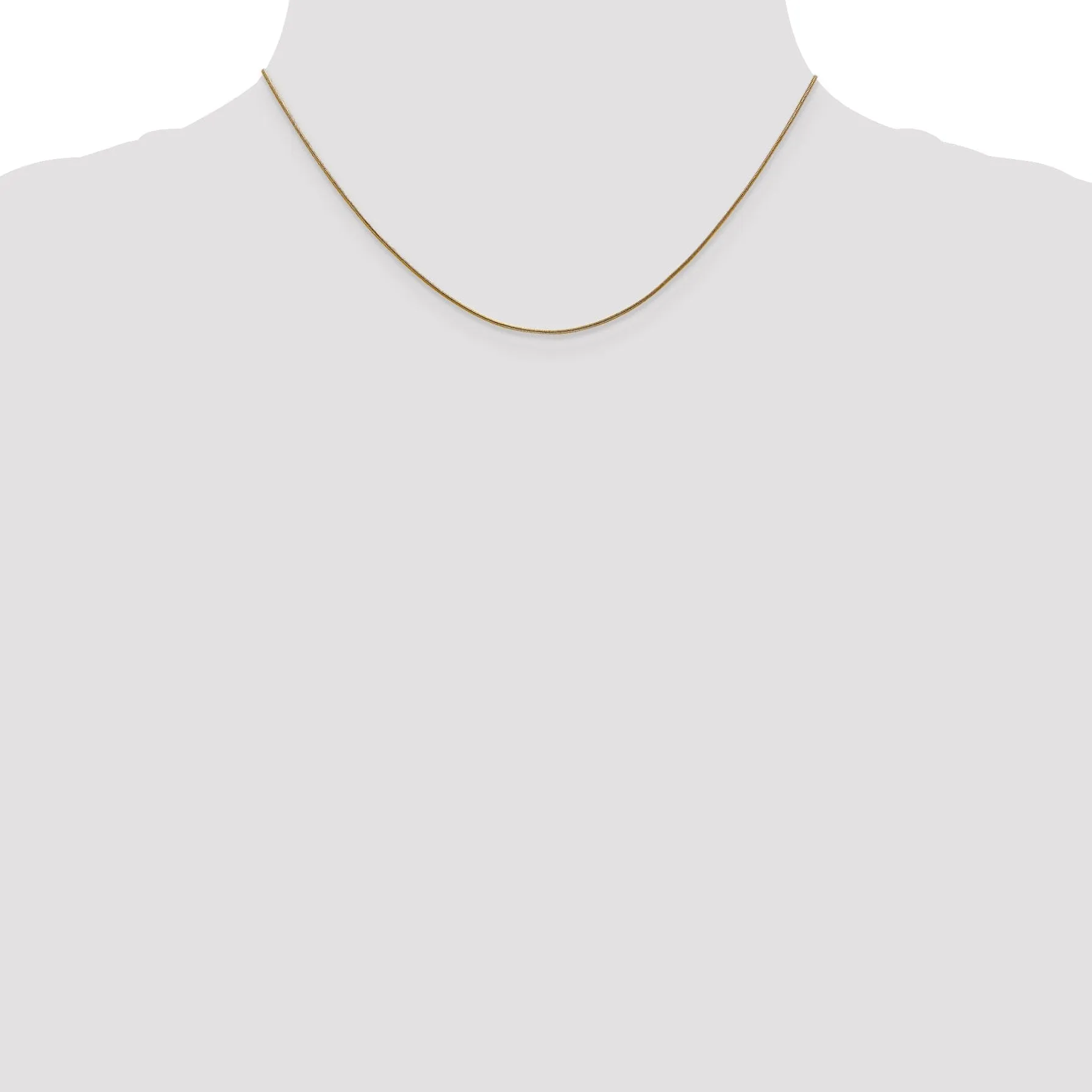 14k Yellow Gold .8 mm Snake Chain