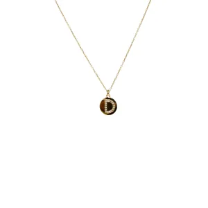 14k Yellow Gold Custom Diamond Initial Necklace