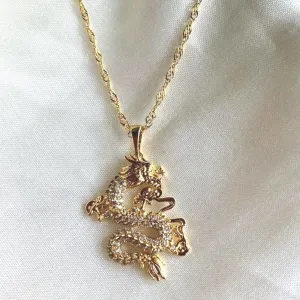 18K GOLD ICE DRAGON NECKLACE