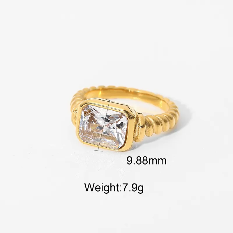 18K Gold Plated Geometry Rings collection