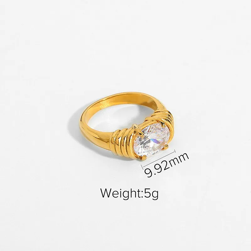18K Gold Plated Geometry Rings collection