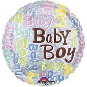 18" Baby Boy Silver
