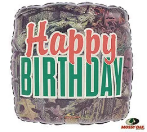 18" Happy Birthday Camo