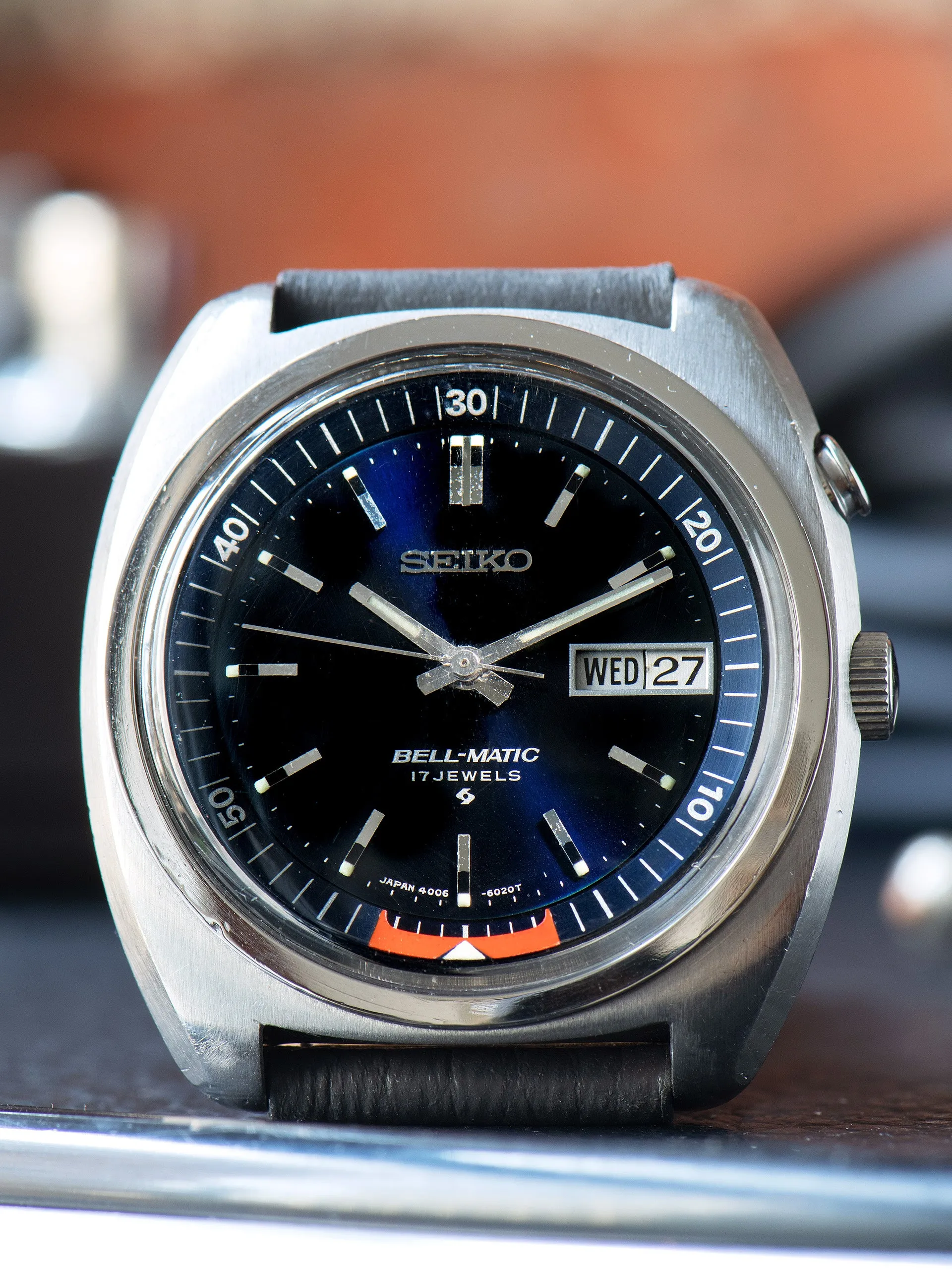 1972 Seiko Bell-Matic Alarm (Ref. 4006-6031) Navy Blue Dial