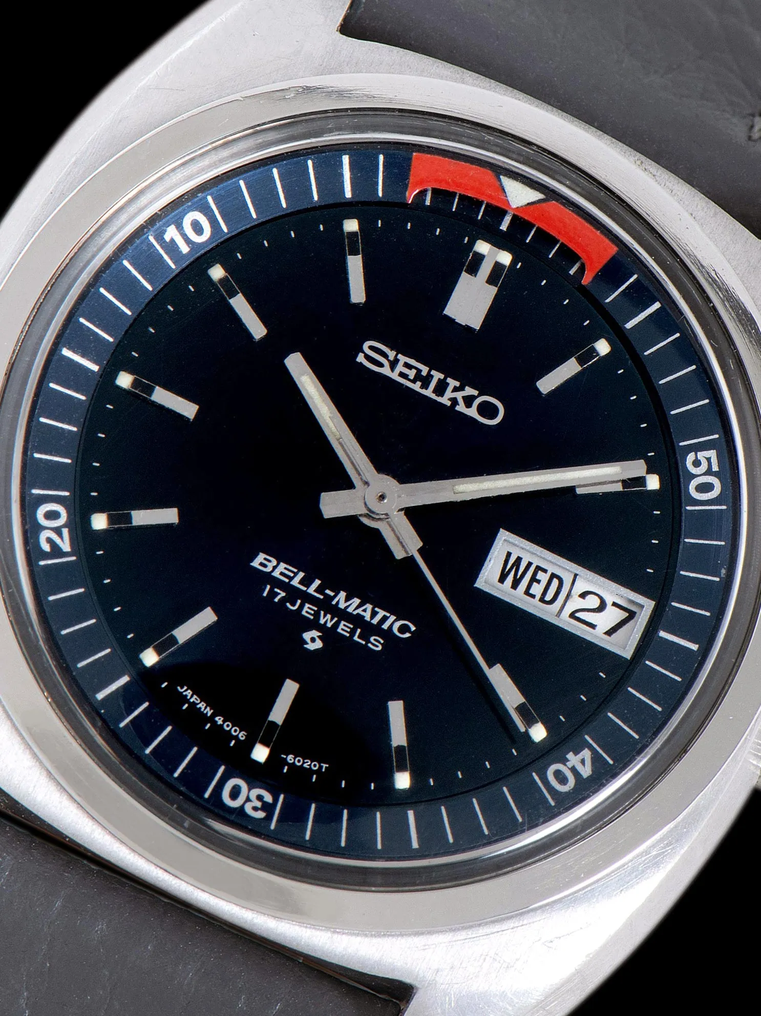 1972 Seiko Bell-Matic Alarm (Ref. 4006-6031) Navy Blue Dial