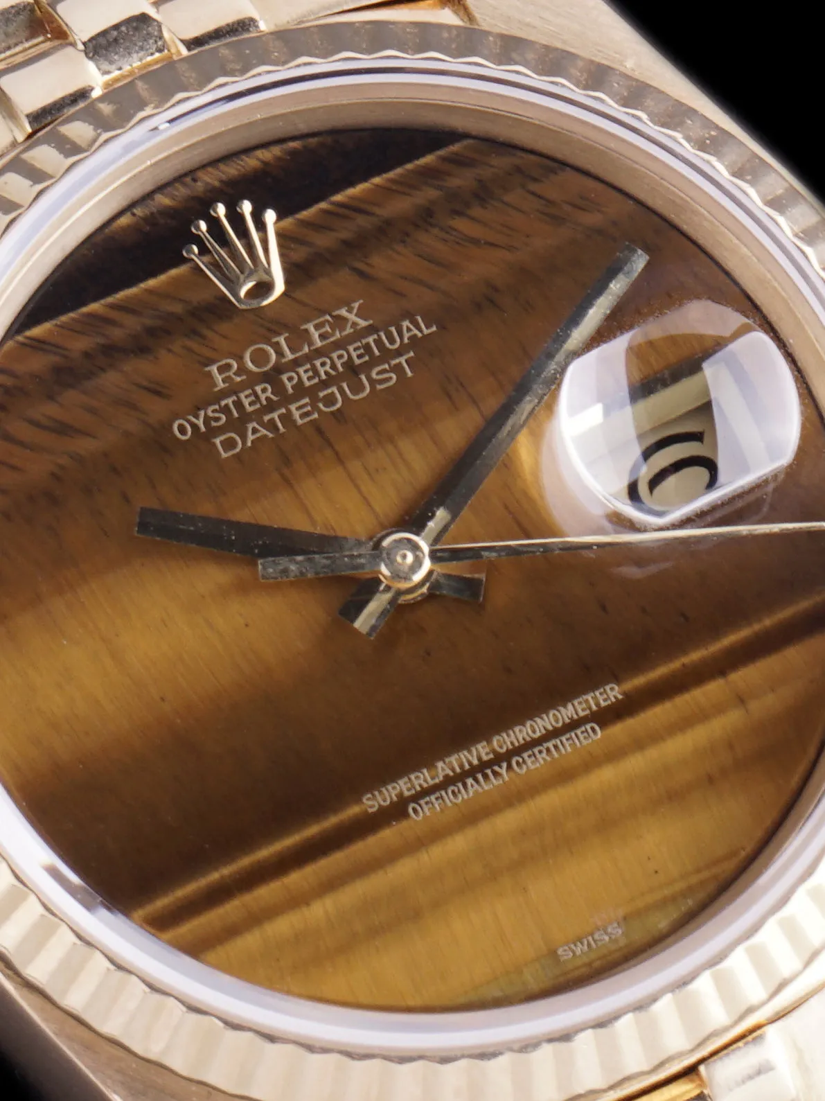 1979 Rolex Datejust (Ref. 16018) 18k YG "Tiger Eye"