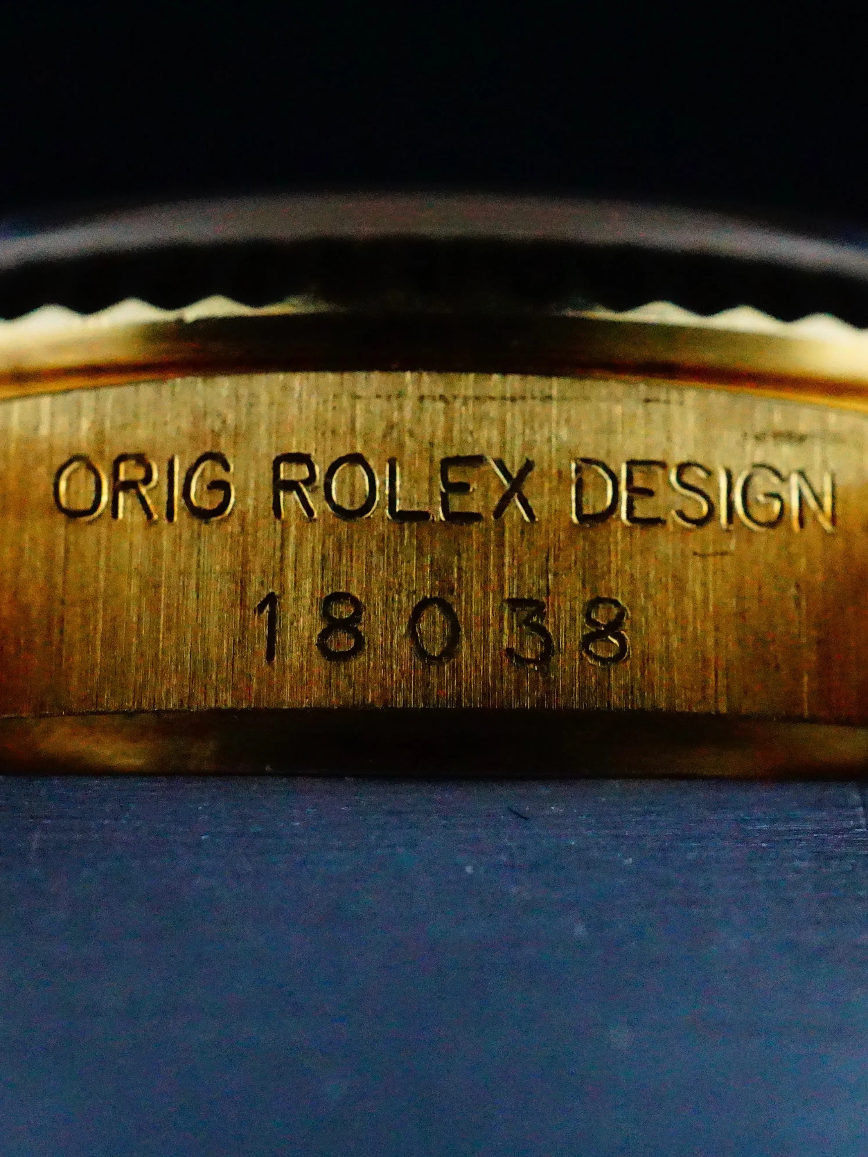 1985 Rolex Day Date Onyx Dial (Ref. 18038) 18k YG