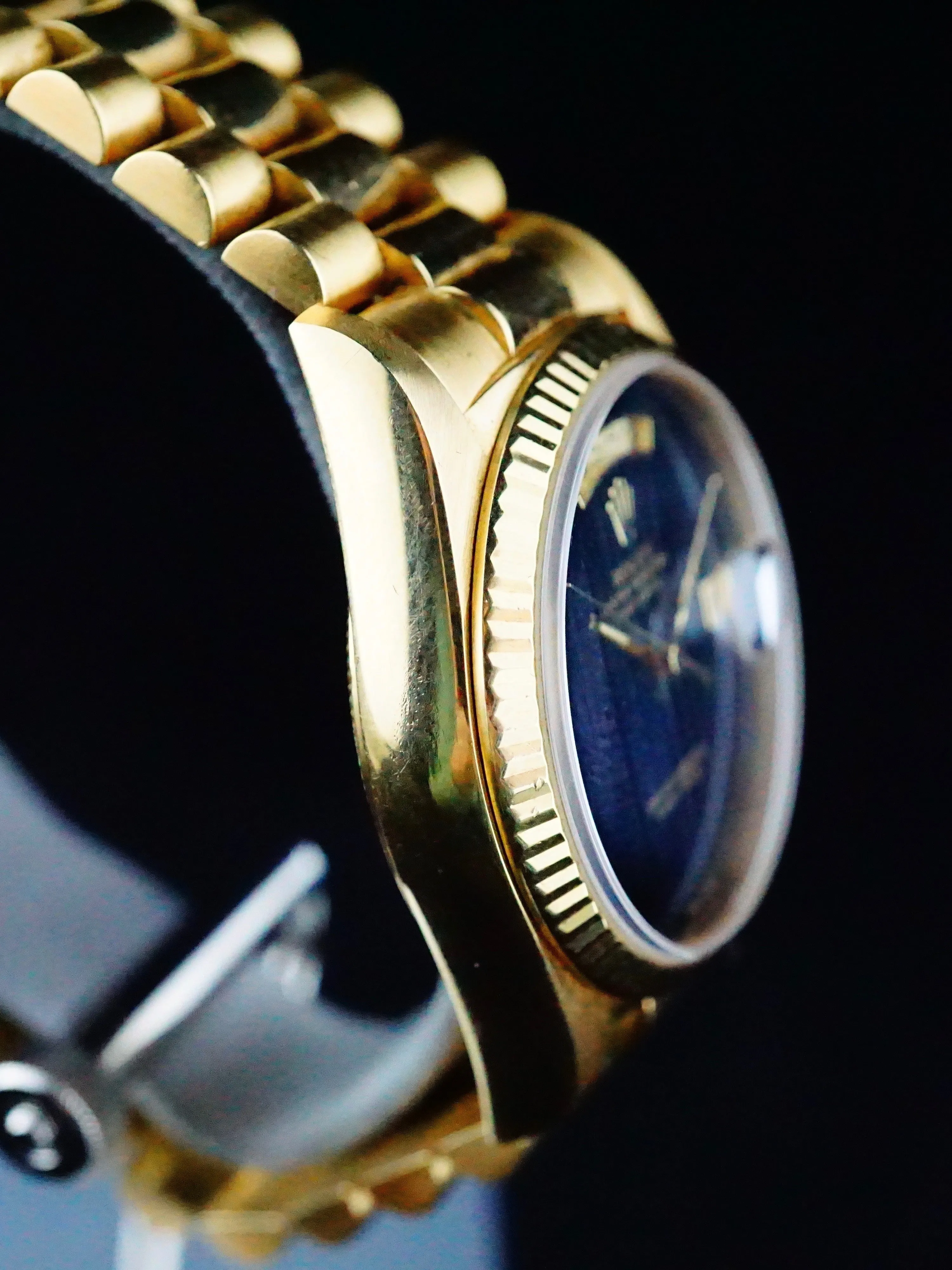 1985 Rolex Day Date Onyx Dial (Ref. 18038) 18k YG