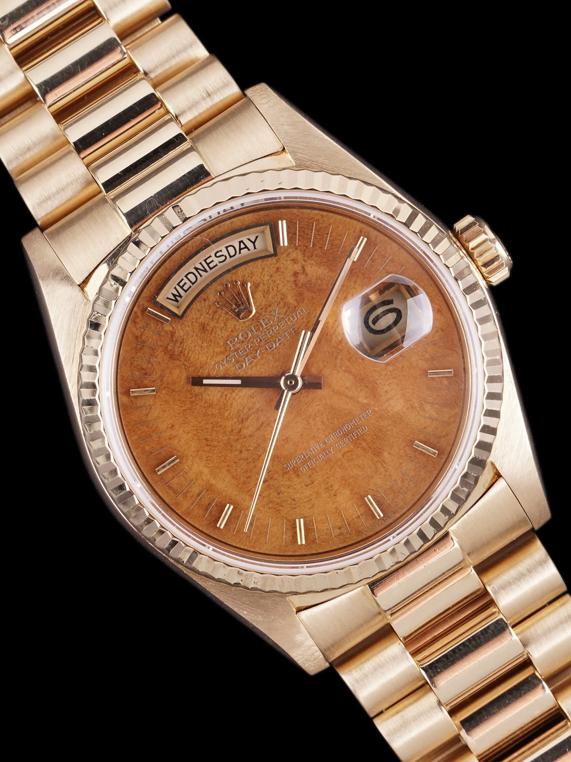 1987 Rolex Day-Date (Ref. 18038) “Burlwood Dial”