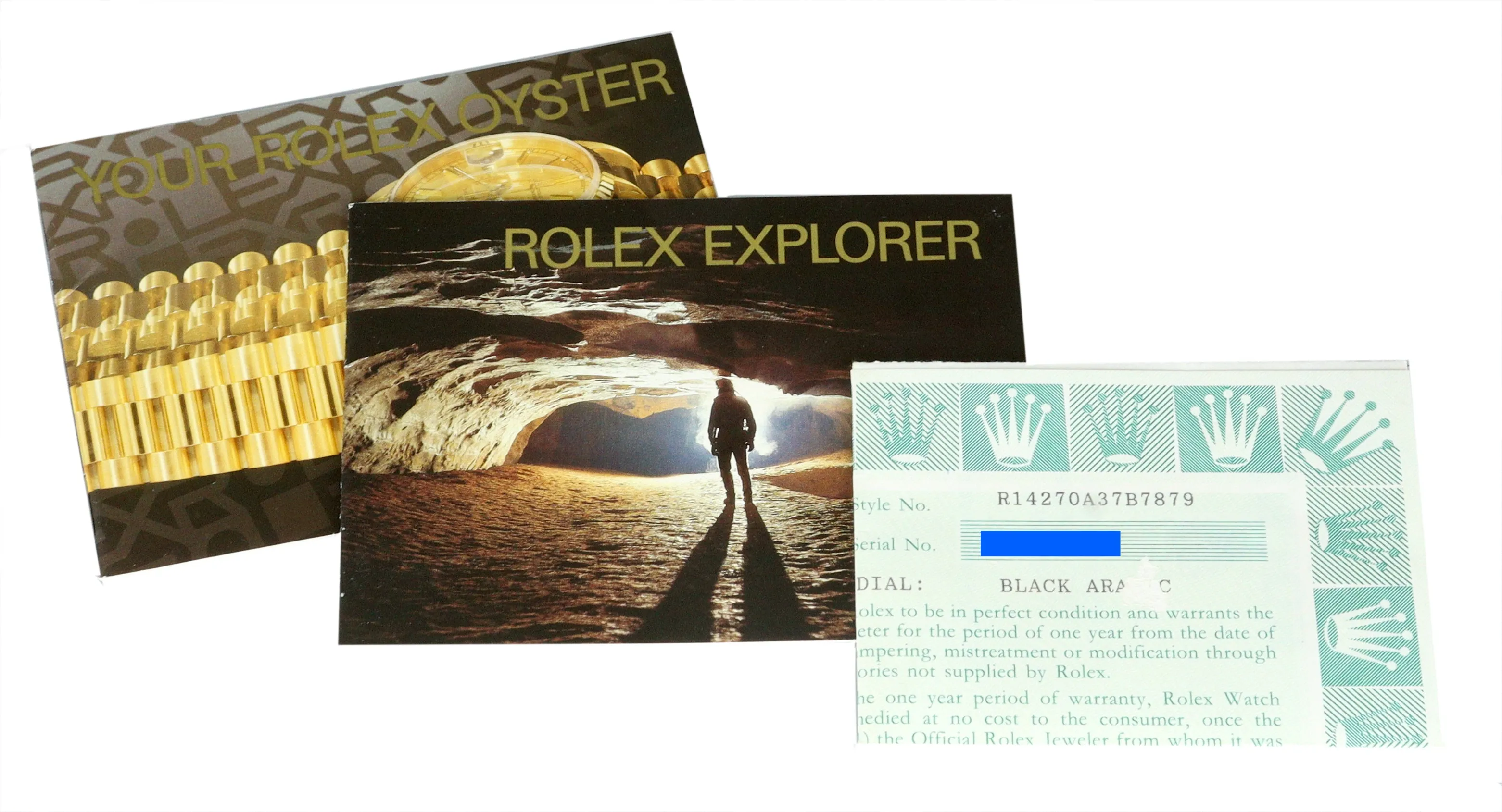 1997 Rolex Explorer I Black 36mm 14270 T 3-6-9 LUME Stainless Steel Oyster Watch