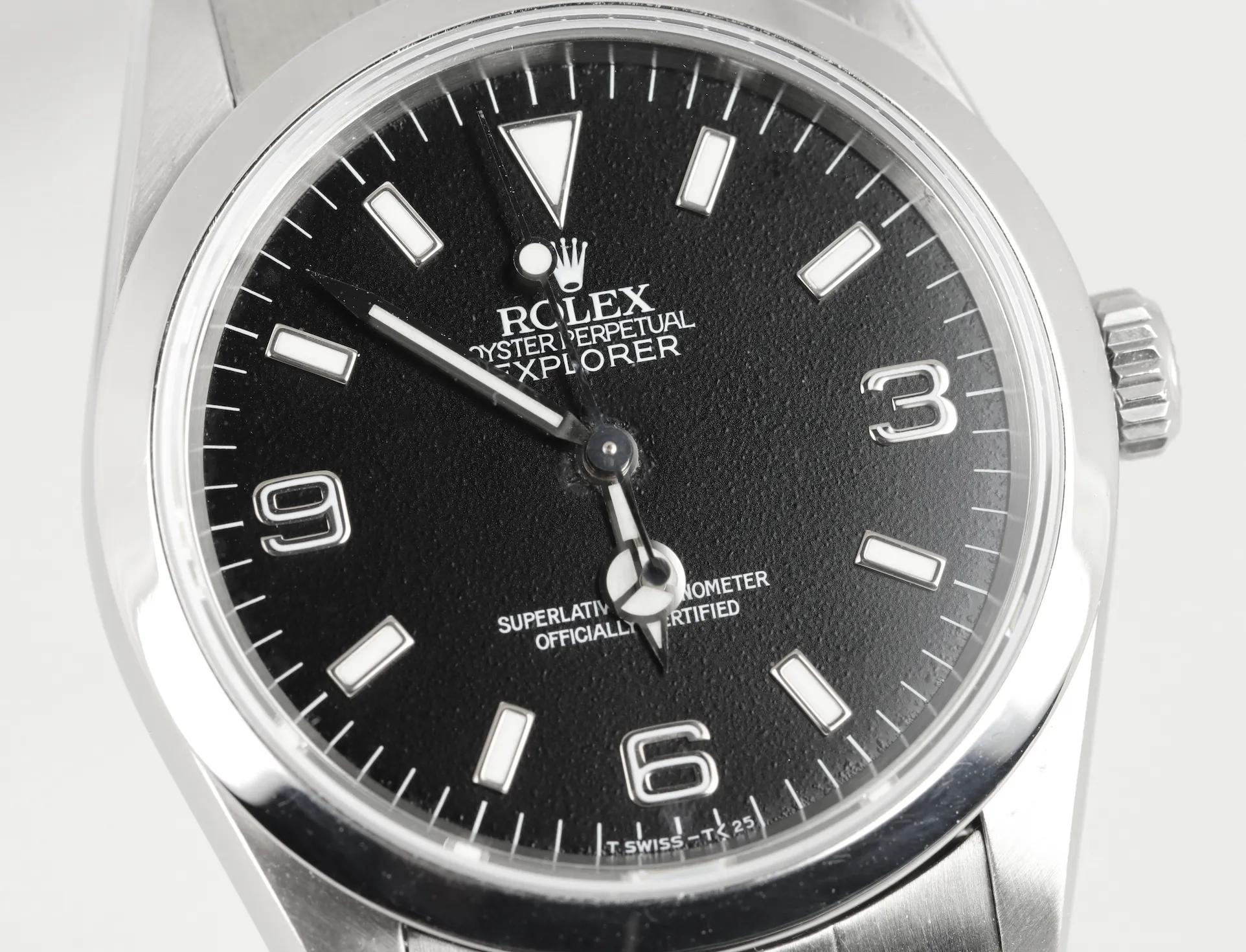 1997 Rolex Explorer I Black 36mm 14270 T 3-6-9 LUME Stainless Steel Oyster Watch