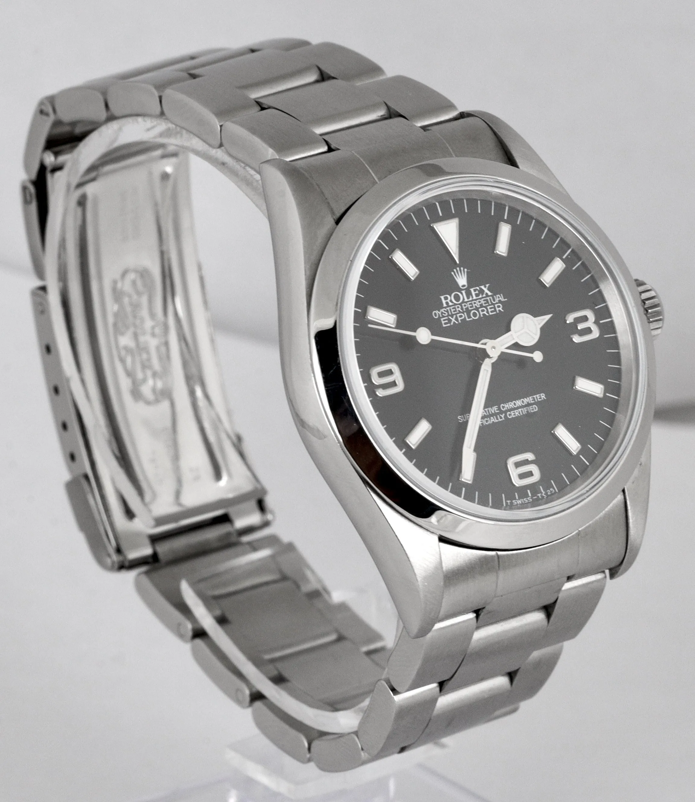 1997 Rolex Explorer I Black 36mm 14270 T 3-6-9 LUME Stainless Steel Oyster Watch
