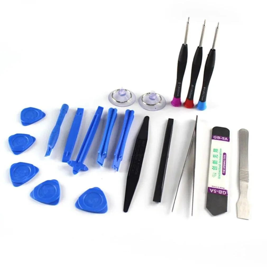 20 in 1 Mobile Phone Disassembly Tool Repair Tool Opening Prying Watch and Mobile Phone Repair Tool Box Screwdriver Set
