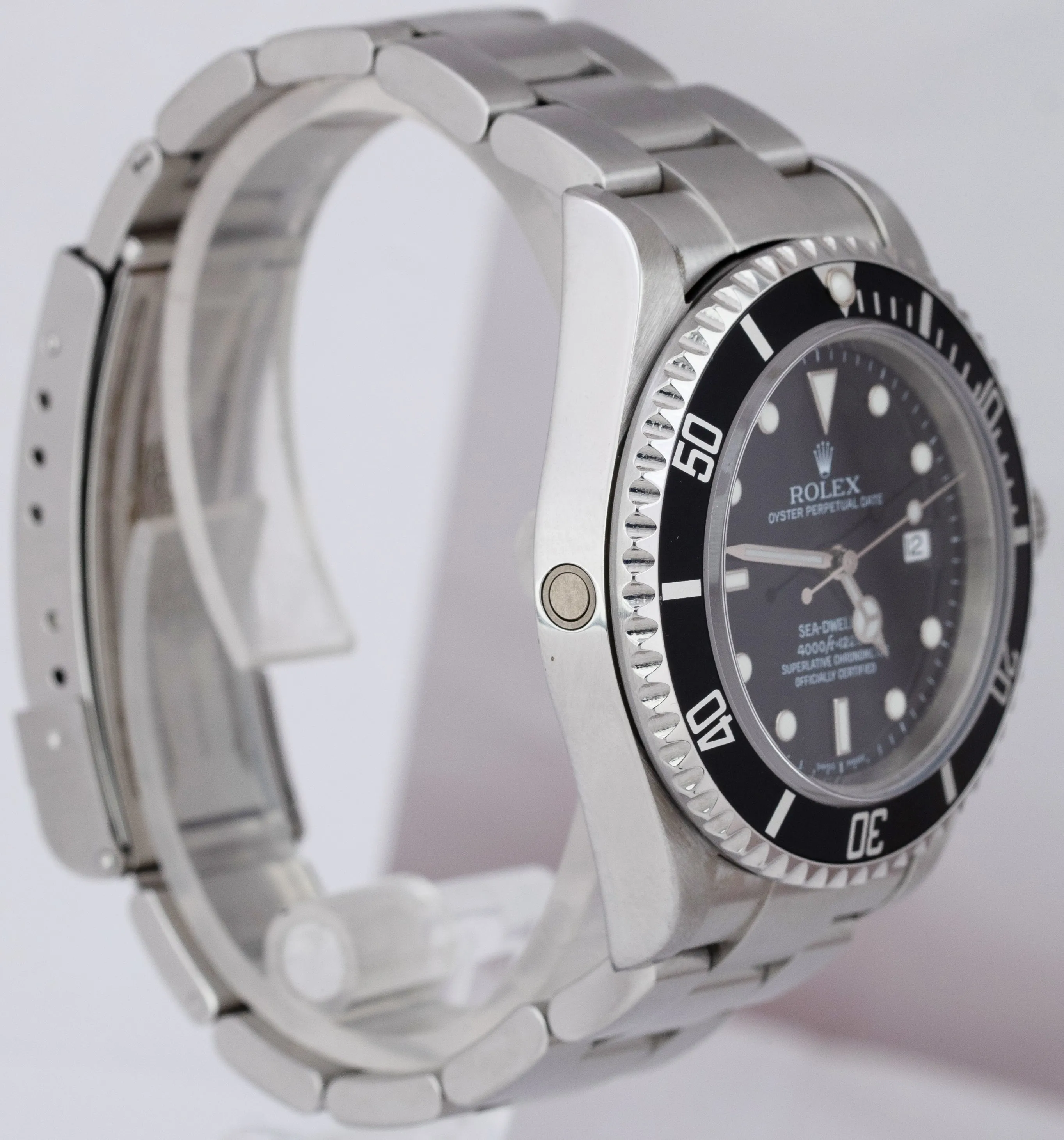2008 Rolex Sea-Dweller 40mm Stainless Steel NO-HOLES CASE Black Watch 16600 B P
