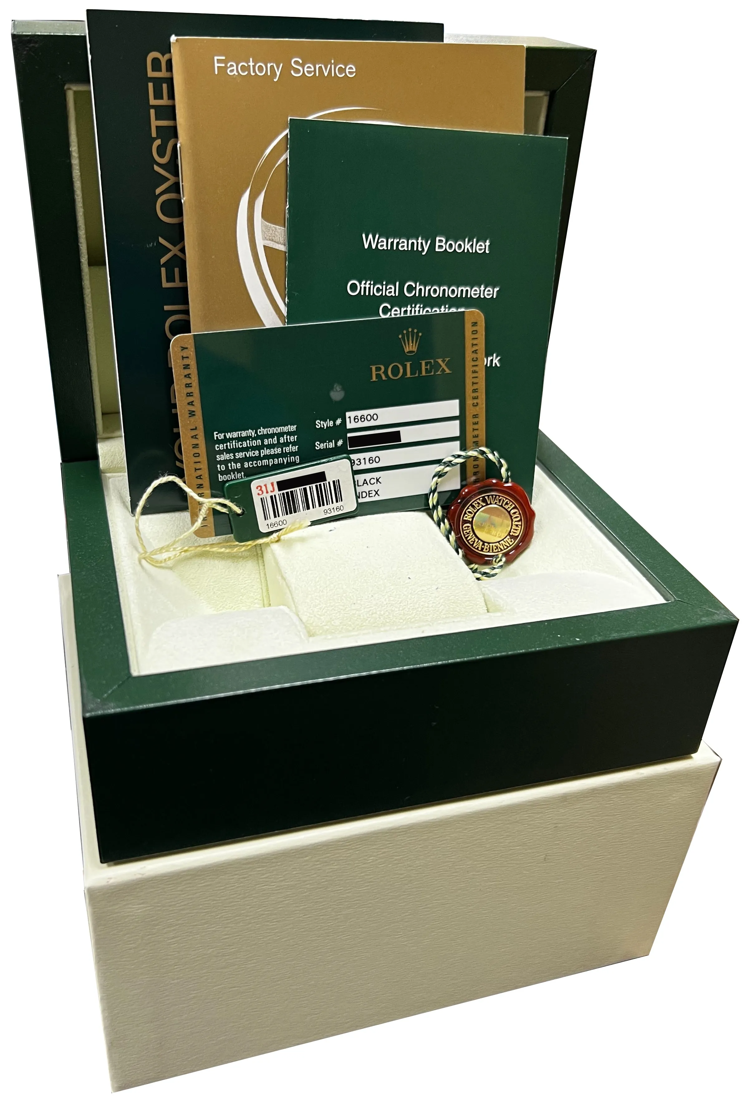 2008 Rolex Sea-Dweller 40mm Stainless Steel NO-HOLES CASE Black Watch 16600 B P