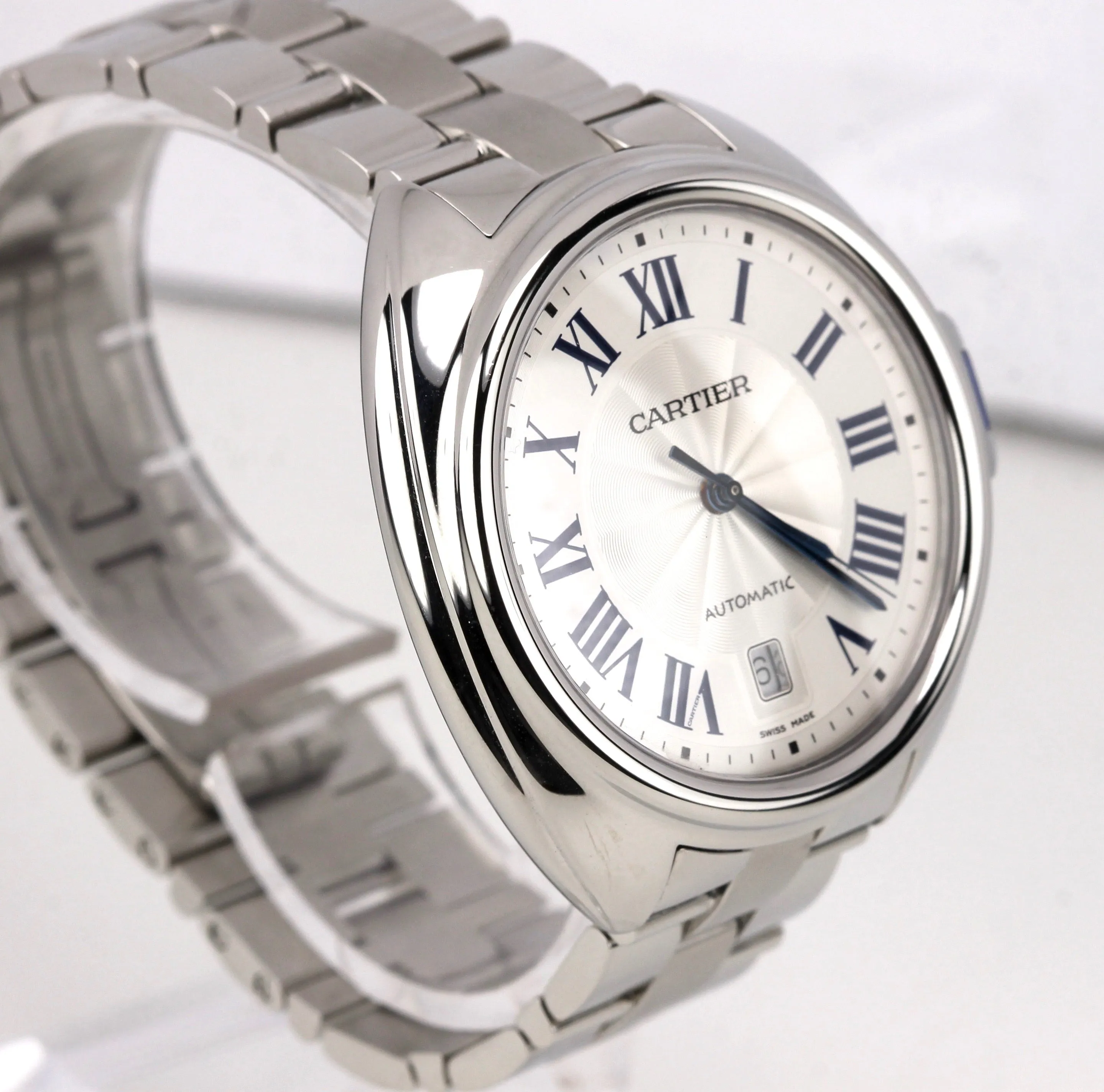 2017 Cartier Clé Cle Automatic WSCL0007 3847 40mm Stainless Steel Date Watch