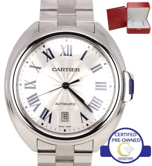 2017 Cartier Clé Cle Automatic WSCL0007 3847 40mm Stainless Steel Date Watch