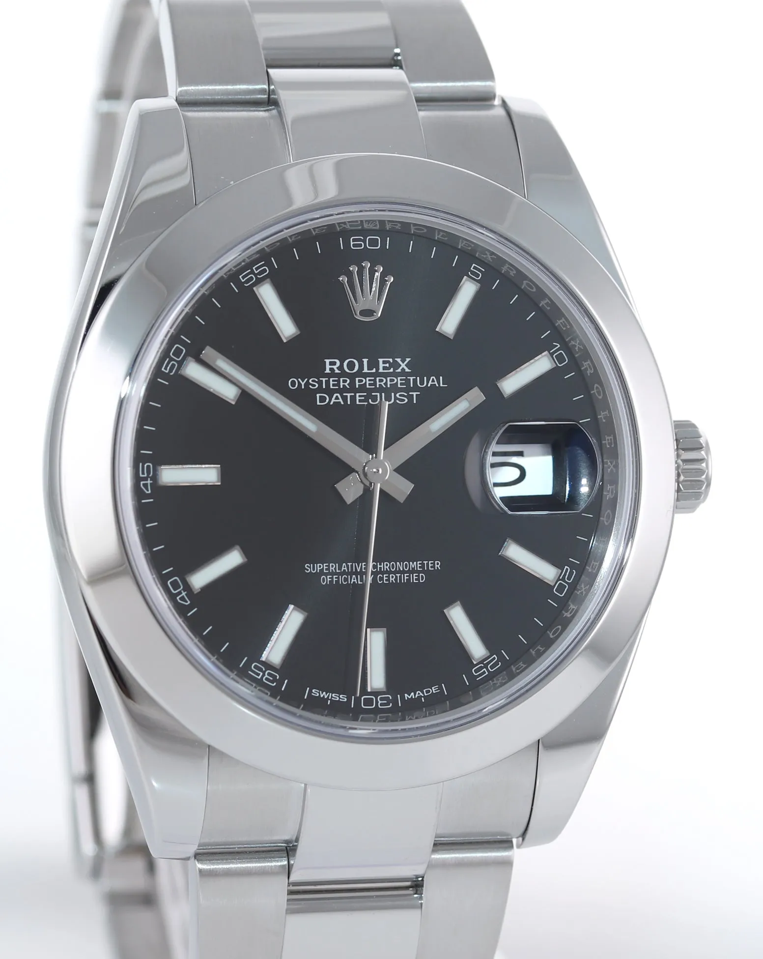 2020 MINT Rolex DateJust 41 Steel 126300 Black Dial Oyster 41mm Watch Box