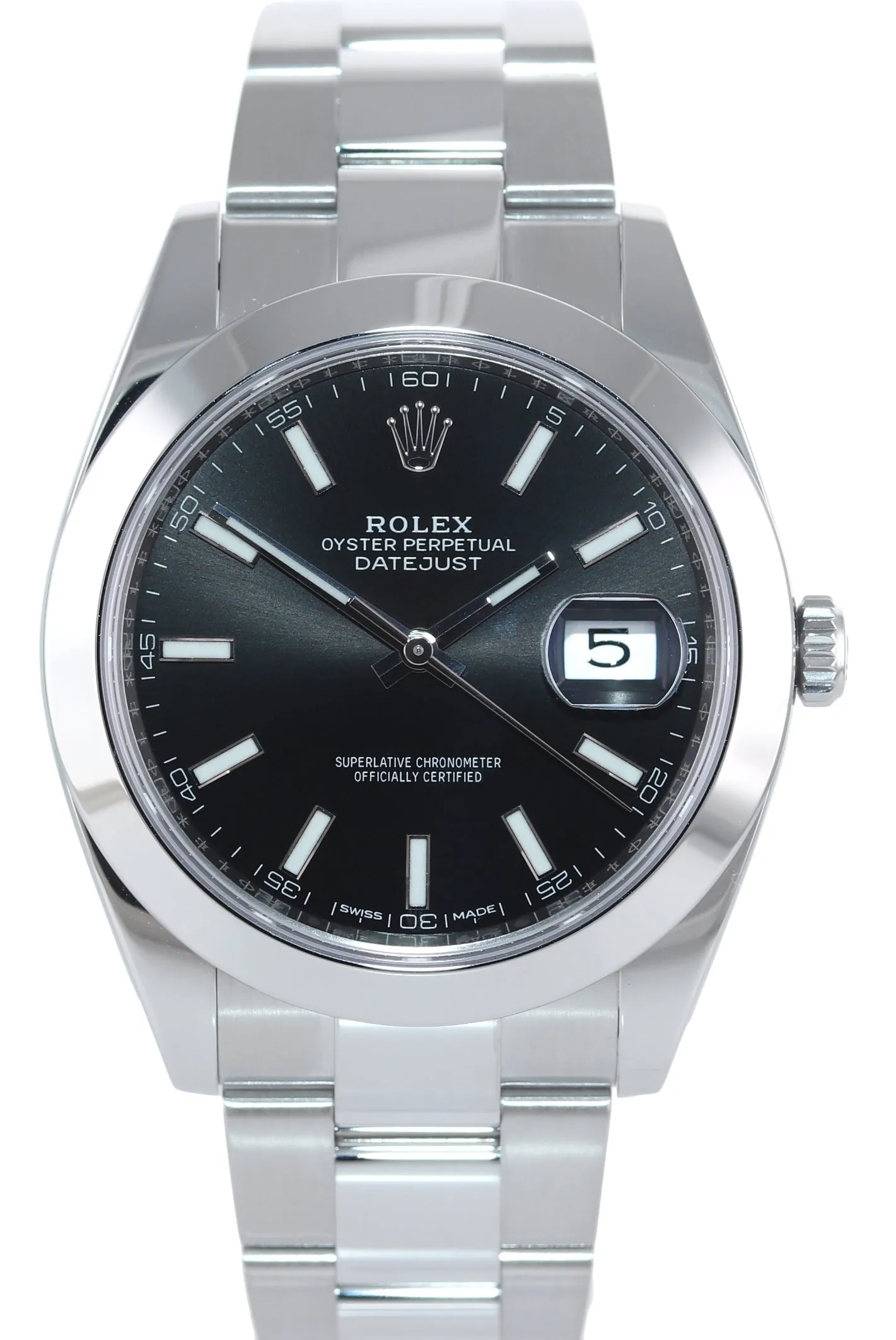 2020 MINT Rolex DateJust 41 Steel 126300 Black Dial Oyster 41mm Watch Box