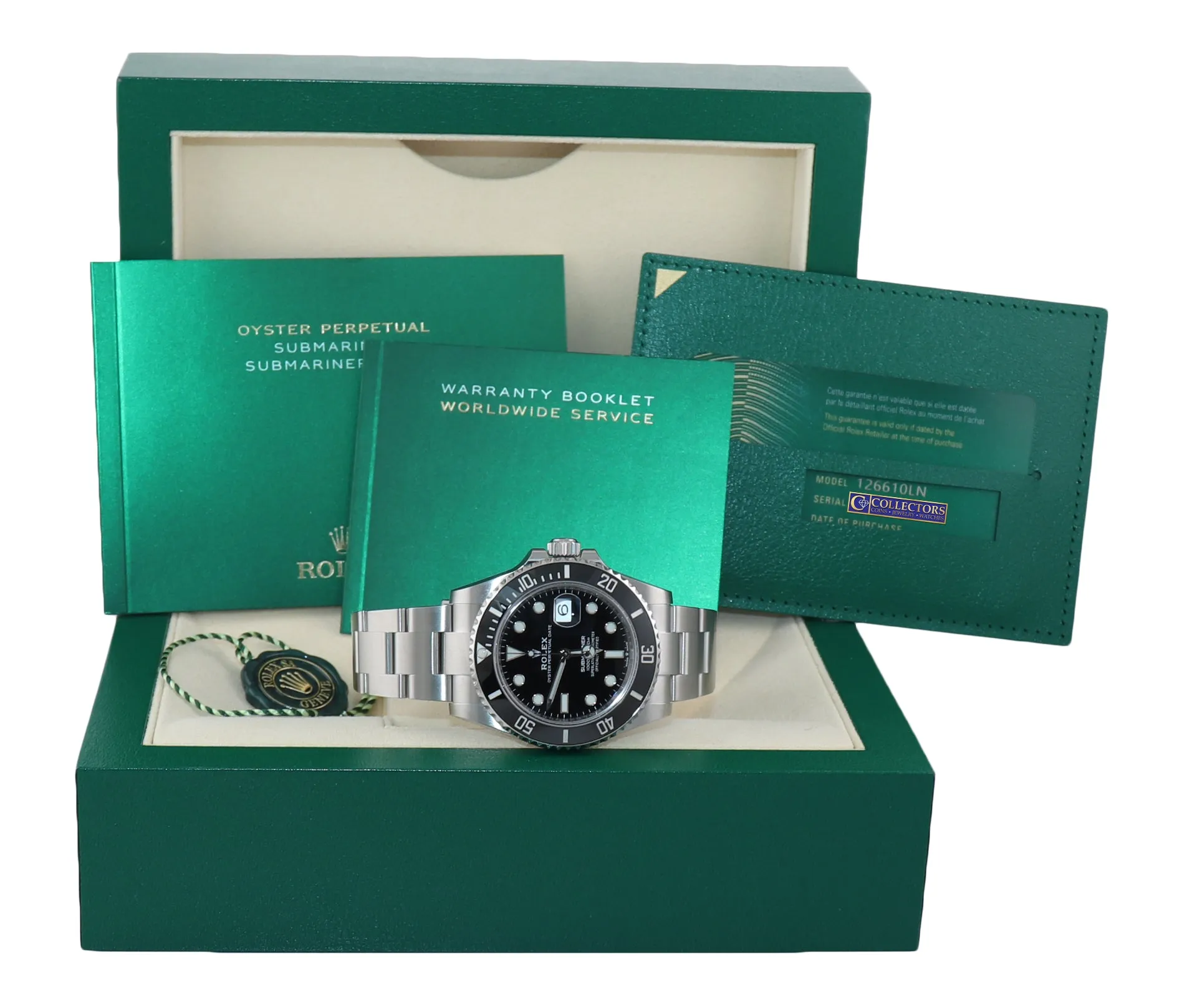 2021 NEW PAPERS Rolex Submariner 41mm Ceramic Bezel 126610 Watch Box