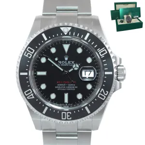 2021 PAPERS Mark II Rolex Red Sea-Dweller 43mm 126600 Steel Watch Box