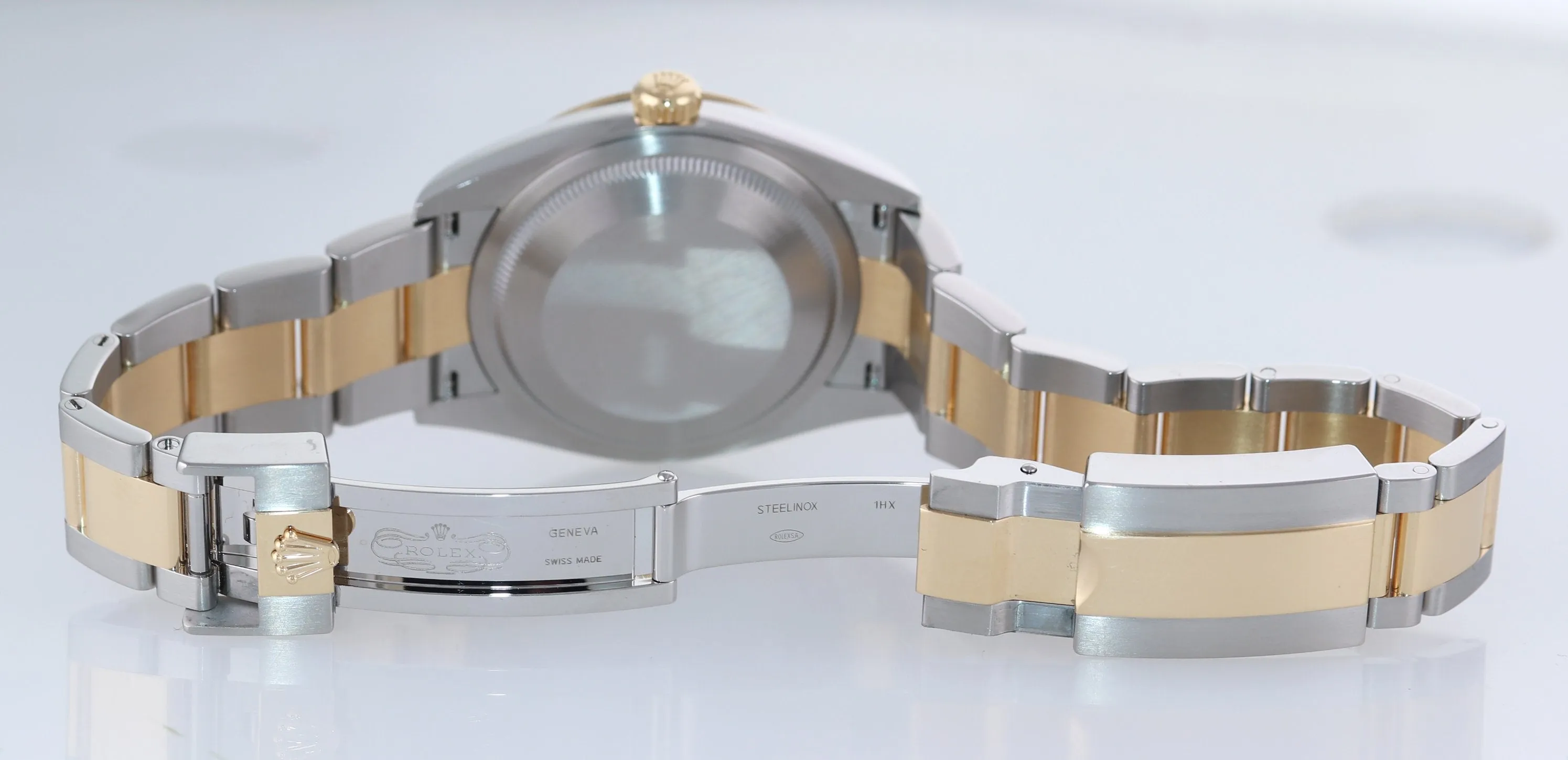 2021 PAPERS Rolex Explorer I Black Steel 18k Gold Two Tone 36mm 124273 Watch