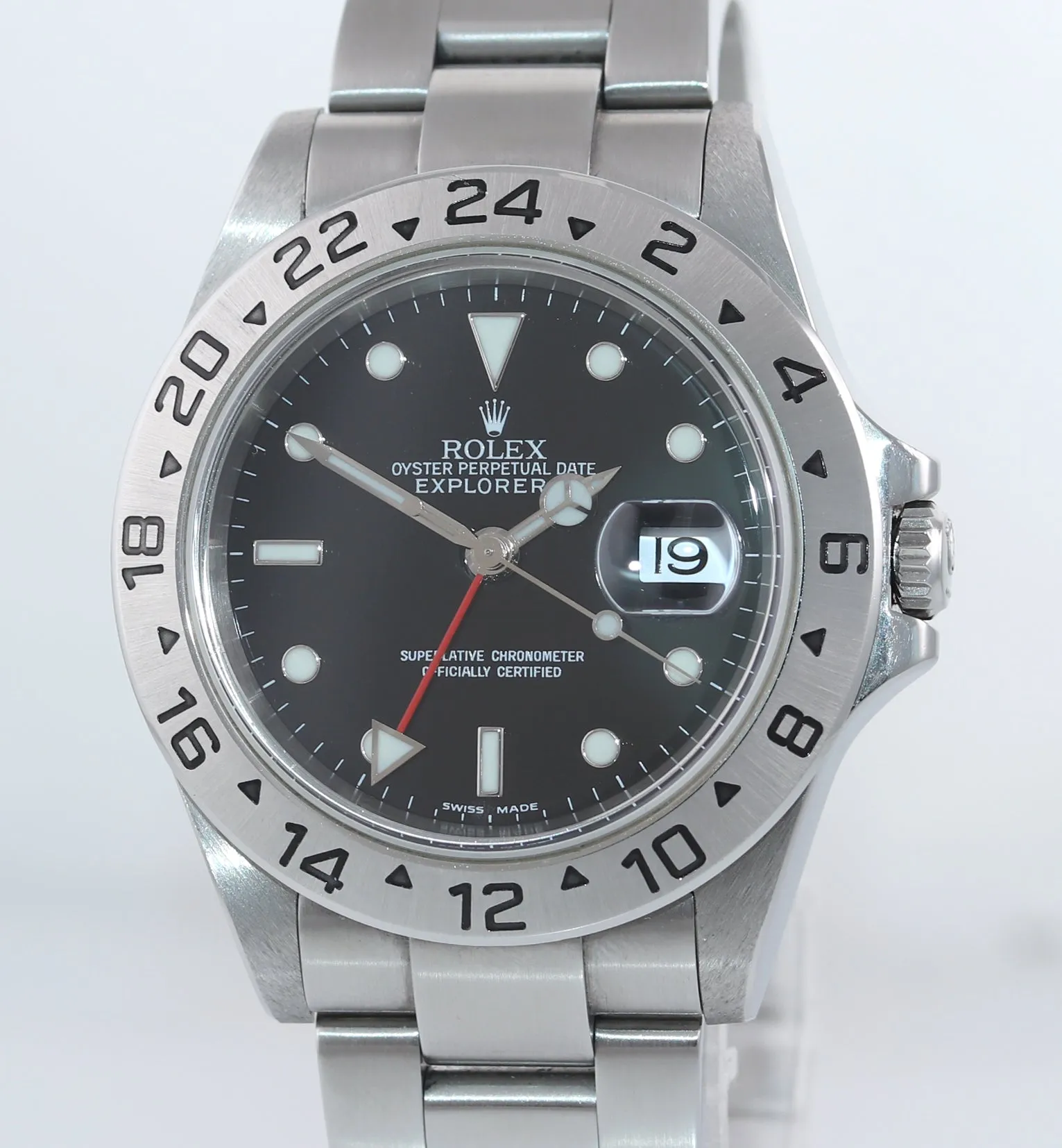 2021 SERVICE Rolex Explorer II 16570 Stainless Steel Black Date 40mm Watch