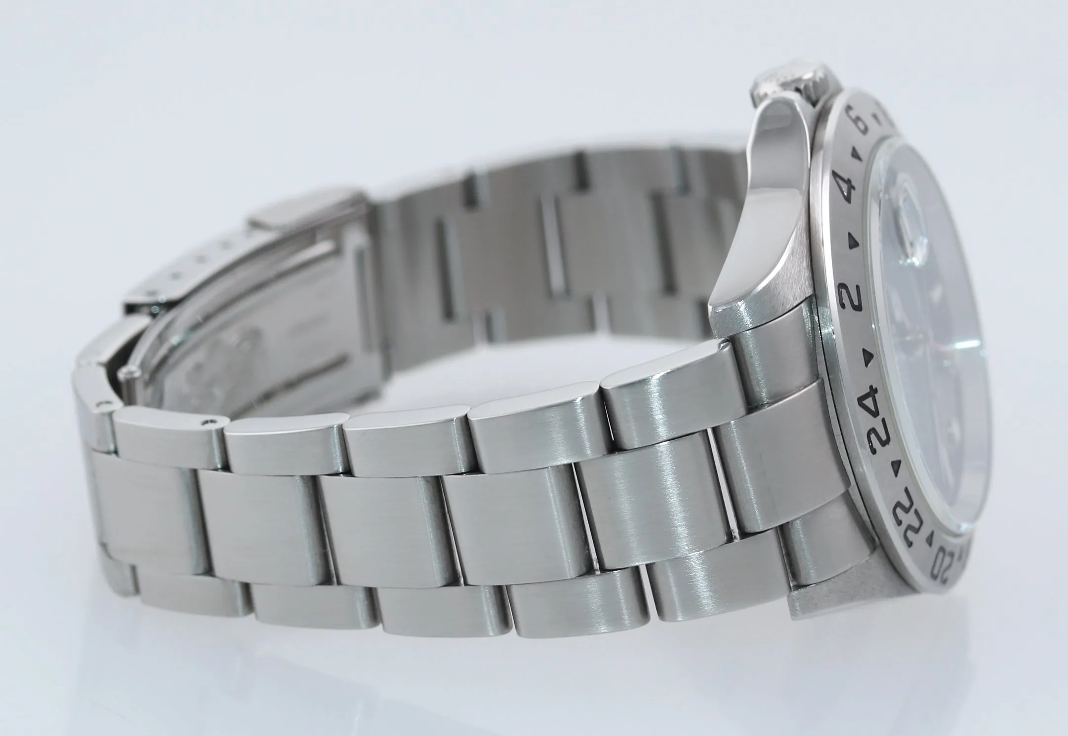 2021 SERVICE Rolex Explorer II 16570 Stainless Steel Black Date 40mm Watch