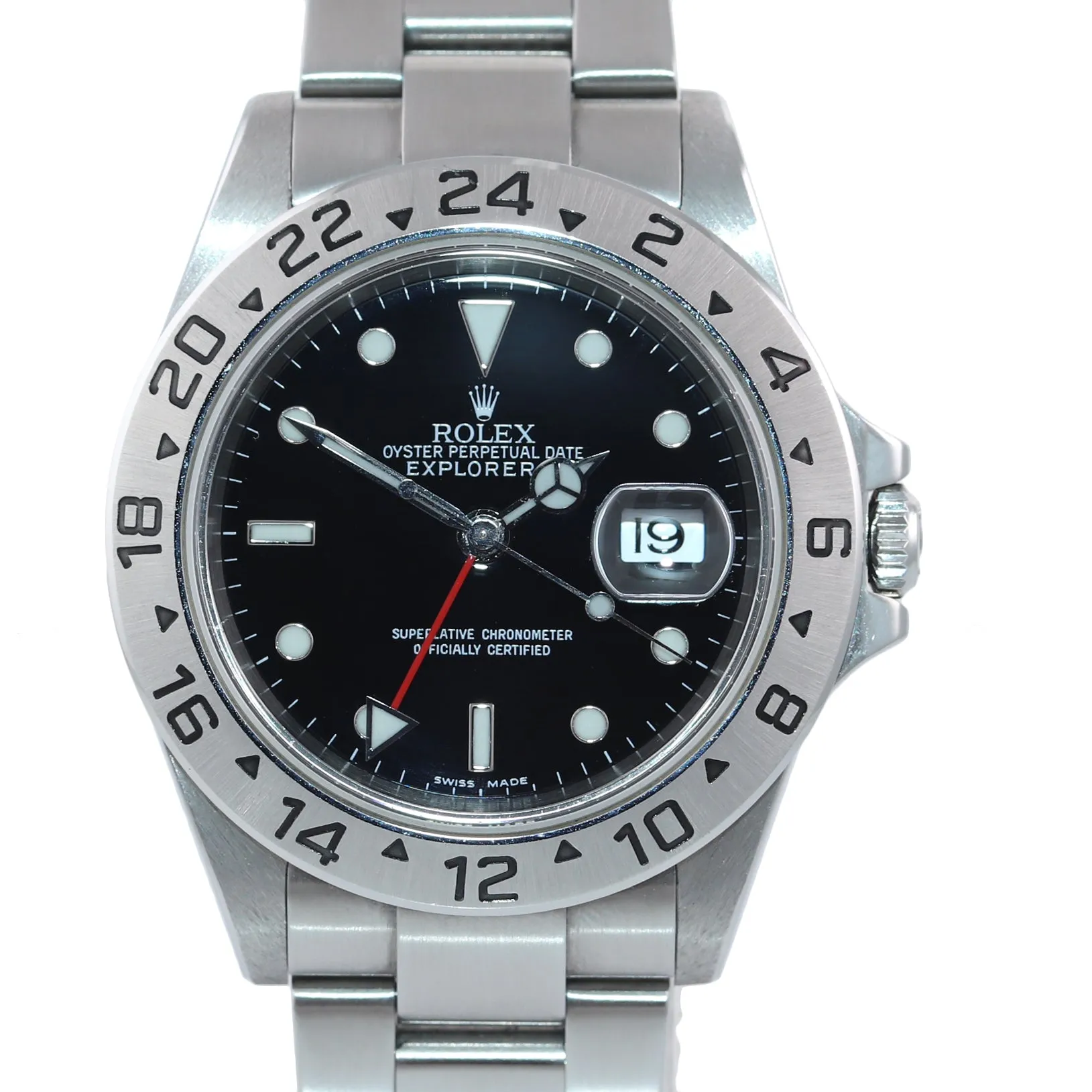 2021 SERVICE Rolex Explorer II 16570 Stainless Steel Black Date 40mm Watch