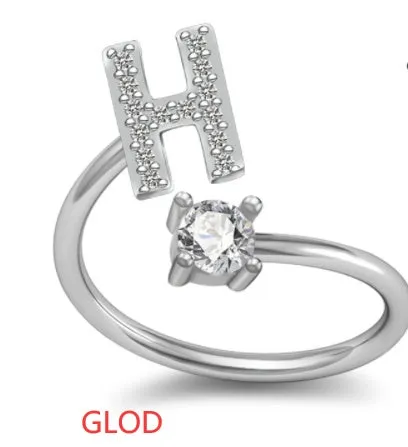 26 Letter English Rings Jewelry