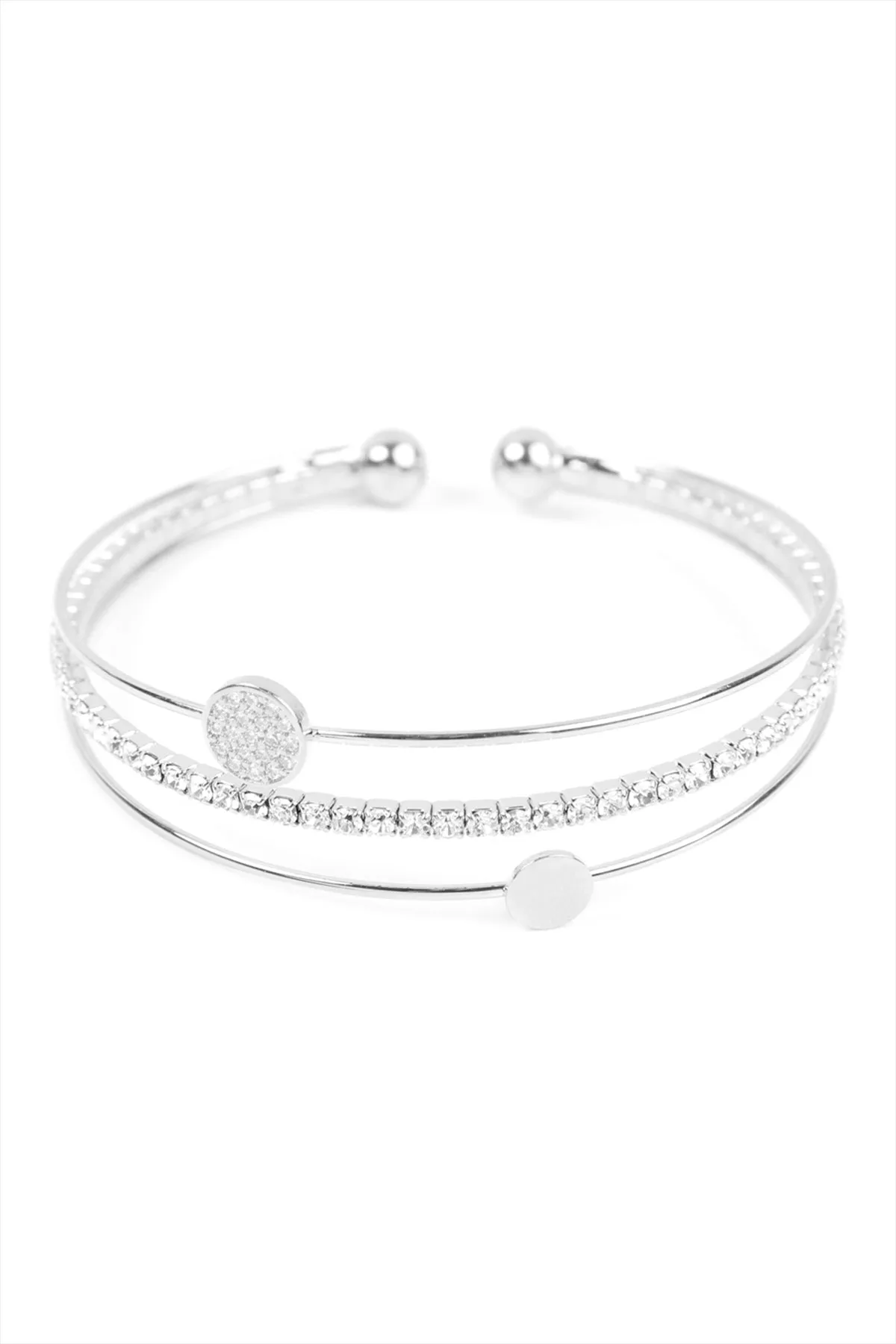 3 LINE CZ ROUND SHAPE WIRE