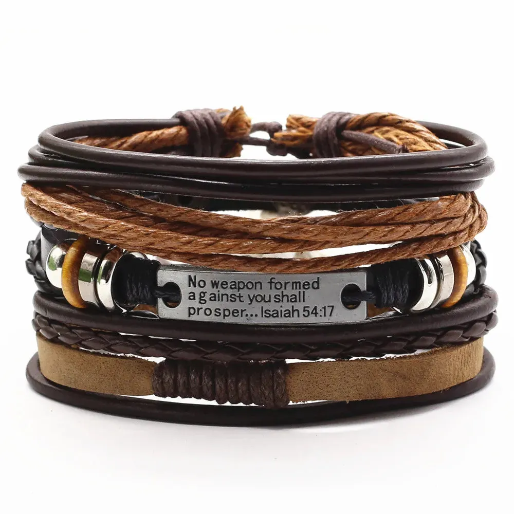 3 Pcs/Set Leather Bracelets