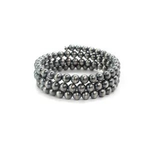 6mm Memory Wire Navajo Pearl Bracelet