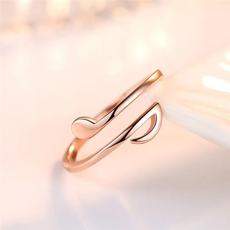 Adjustable Luxury Music Rings