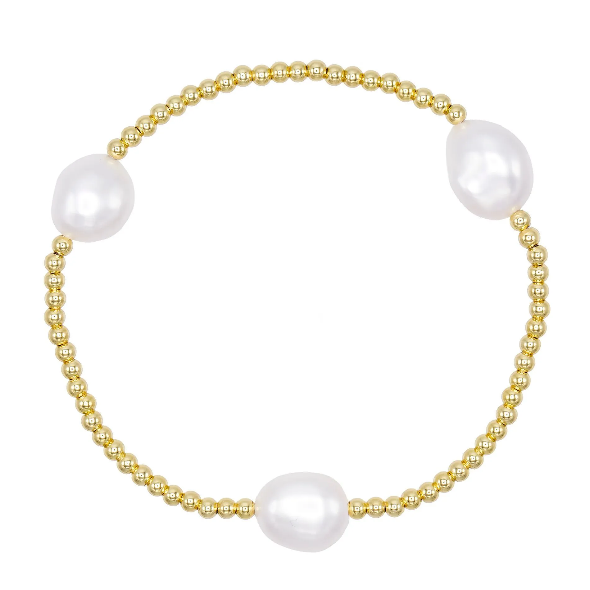 Adjustable Pearl Beaded Bracelet