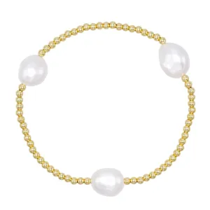 Adjustable Pearl Beaded Bracelet