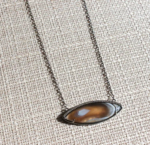 Agate Pendant Necklace