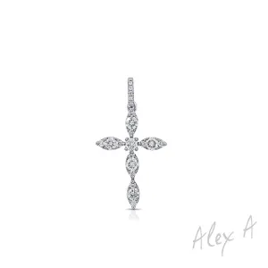 Alex A. Diamond Cross Pendant