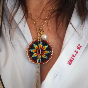ALEXX BEADED ROSETTE NECKLACES