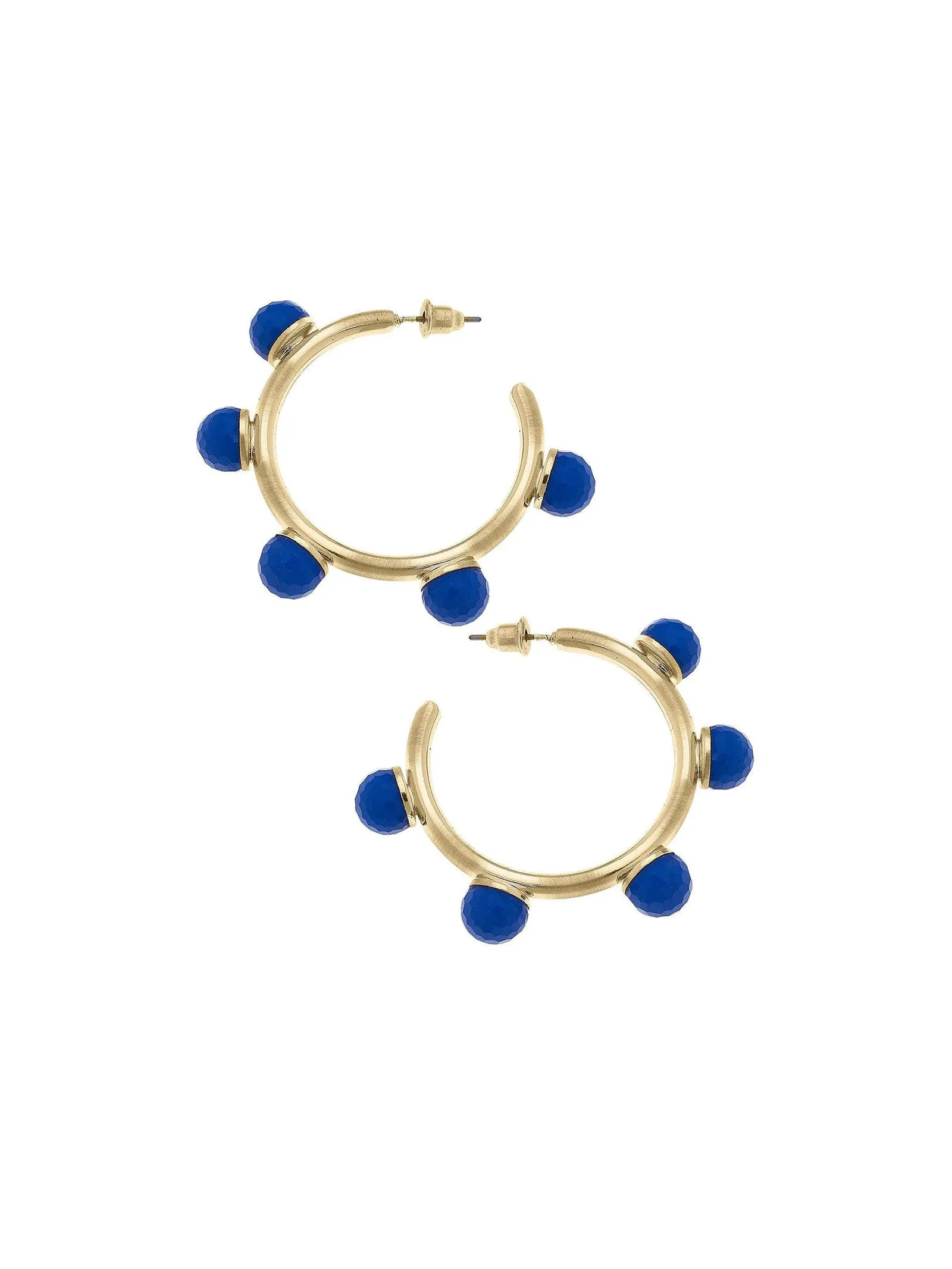 Allison Resin Beaded Hoop Earrings