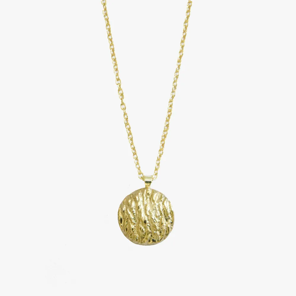 Amber Pendant Chain Necklace