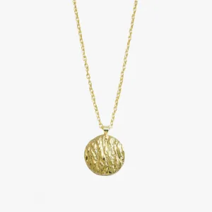 Amber Pendant Chain Necklace