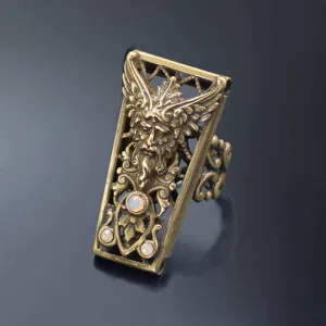 Ancient Greek God Zeus Destiny Vintage Amulet Ring