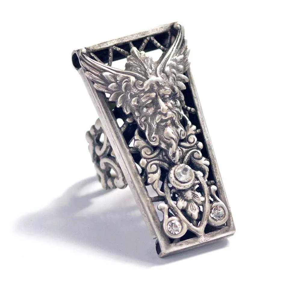 Ancient Greek God Zeus Destiny Vintage Amulet Ring