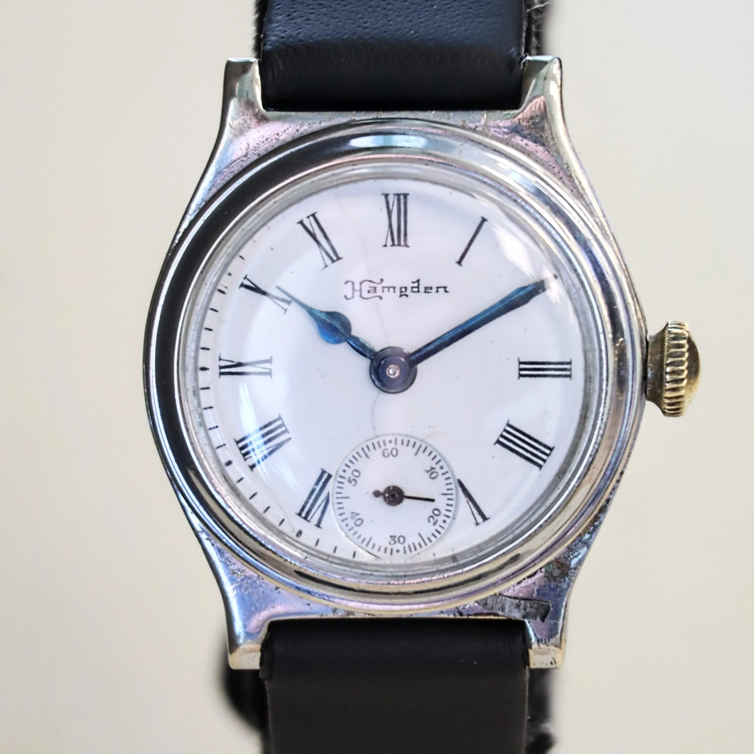 Art Deco HAMPDEN Wristwatch Grade Diadem Lever Set 15 Jewels Model 3 U.S.A. Watch
